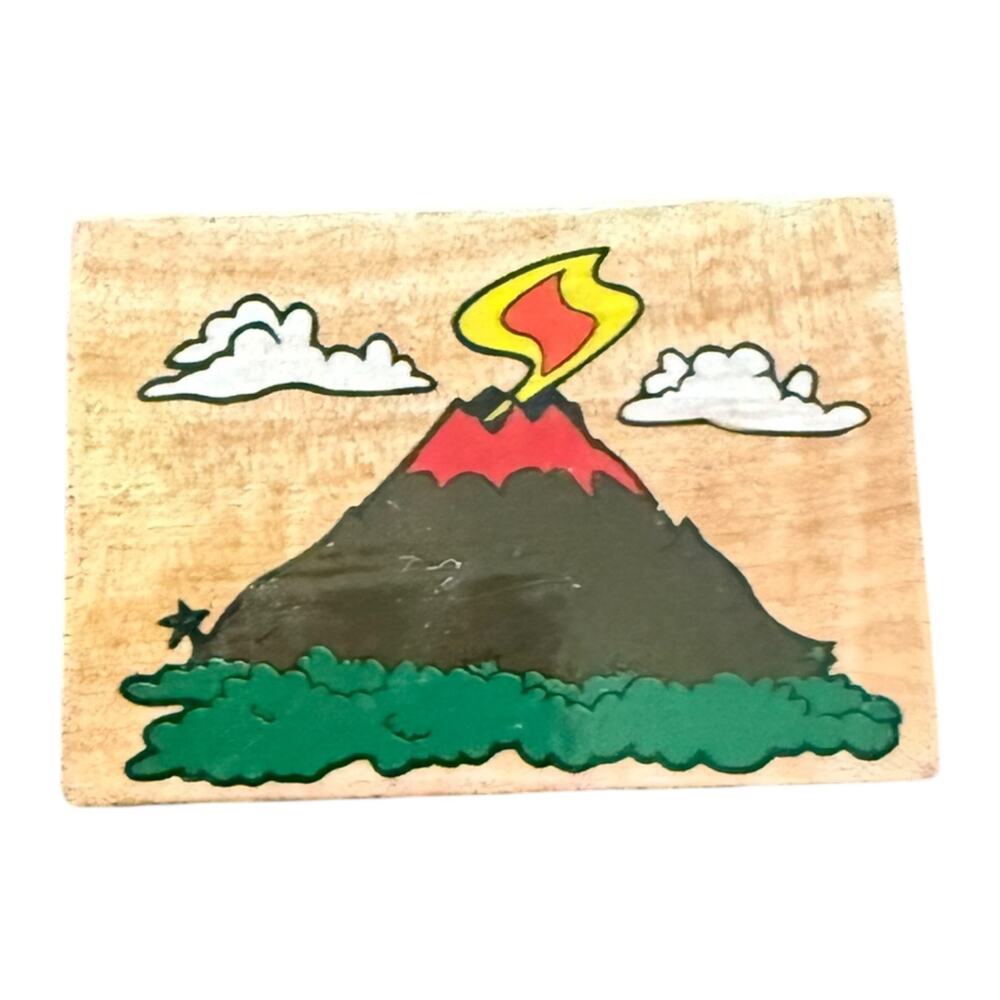 Melissa & Doug Volcano Exploding Rubber Stamp